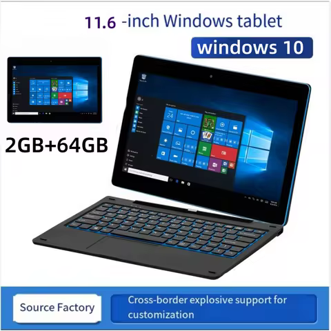 11.6 INCH 2 in 1 PC Z3735G CPU 2GB RAM 64GB ROM 1366*768 IPS Screen G12 Dual Camera Nextbook Tablet 