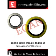 TA2 75*105*12 HUB OIL SEAL 42415-10480-71 TOYOTA TCM  FORKLIFT 7FD20, 7FG25, 8FD25, dan 8FG18.
