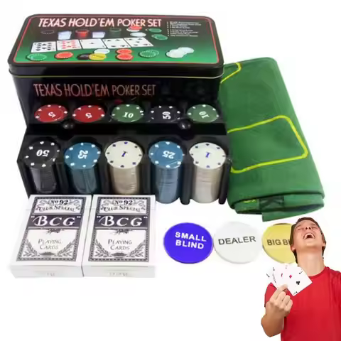 Poker Chips With Box Entertainment Dollar Coins Texas Poker Board Game Poker Chips Set 200pcs/box Ta