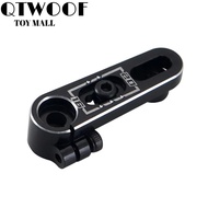 QTWOOF Servo Arm, 7075 25T Aluminum Steering Horn,  Adjustable Black 15.5 to 20mm Servo Swing Arm RC