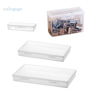 COLO Clear Pencil Box Plastic Large Capacity Pencil Cases Boxes with Snap-tight Lid Office Supplies Storage Organizer Bo