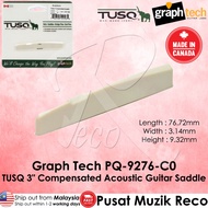 Graph Tech PQ-9276-C0 TUSQ 3" Compensated Acoustic Guitar Saddle Gitar Akustik