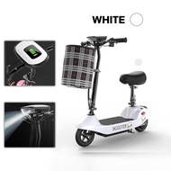 ANCHI C3 สกูตเตอร์ไฟฟ้า 24V 8ah Electric Scooter พร้อมไฟเลี้ยว LED ไฟหน้า ไฟเบรก ตะกร้า โหลด 200KG E