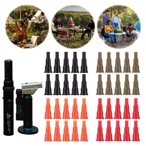 10Pcs Butane Nozzle Adapter Reusable Butane Cassette Gas Tank Adapter Universal Butane Gas Converter