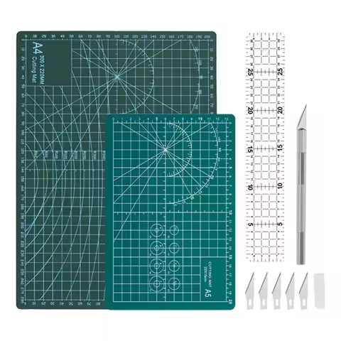 Craft Knife Precision Cutter and Self Healing Cutting Craft Mat Hobby Knife Set for Art Hobby Craft 