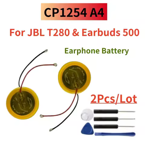 2pcs/lot Lir1254 CP1254 Battery for Powerbeat Pro Earbuds 500 For B&O BO Beoplay E6 H5 E8 For JBL T2