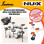 [FAMA]NUX DM-8 5 Piece Professional Digital Electronic Drum Set with Remo Mesh Head (DM8 DM 8)