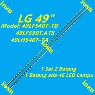 NEW 1 SET LG 49LF540T 49LF490T 49LH540T TV LED BACKLIGHT BAR READY STOCK 49LF540 49LF590 49LH540 49L