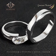 Couple Wedding Ring C4405 – Engagement Wedding Palladium Platinum Gold Silver 950 SAN950