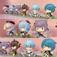 14Pcs/Set Genshin Impact Account Battlefield Heroes Theme Series Blind Box KLEE VENTI GANYU KEQING Q