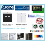Rubine RBF-1054D2 (WH) Stainless Steel Vanity Cabinet with Built-In Basin
