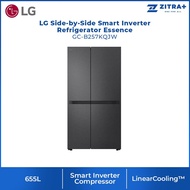 LG 655L Side-by-Side Smart Inverter Refrigerator Essence GC-B257KQJW | Smart Inverter Compressor | L