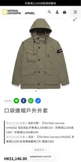 National Geographic 口袋連帽外套