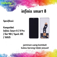 Raferlyshop Lcd HX infinix smart 8 8pro/ hot40i/ x6525 Fullset Touchscreen/