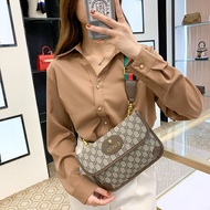 Suitable for Gucci Name Genuine Leather Tiger Head Bag Women 2023 New Style Messenger Bag Retro All-