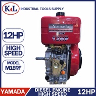 Yamada Aircooled Diesel Engine 12HP High Speed M189F