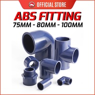 ABS FITTING / ABS CONNECTOR -  75 MM - 100 MM - Pipe & Fittings System - ABS SOCKET / ABS ELBOW 90 D