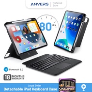 ANVERS Detachable iPad Bluetooth Keyboard Case for iPad 7th / 8th / 9th /10th /Air 3 / 4 / 5 /  Pro 11/ Pro 12.9 （2018-2022）