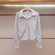 Q1R9 Maj-e Women's Printed Casual Long-Sleeved Sweater - Summer Edition