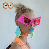 Future Technology Glasses Unique Motorcycle Style Large Frame Sunglasses Exaggerated Modern Sunglass