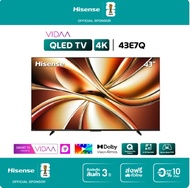 Hisense TV รุ่น 43E7Q 4K QLED TV / Quantum Dot/Dolby VIsion, HDR10+ HSG/VIDAA U9 / Dollby Atmos Hand