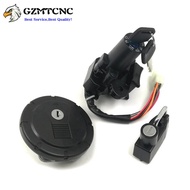 Ignition Switch Oil Fuel Tank Gas Cap Cover Helmet Lock W/ Keys for Kawasaki KLX250 KL250 KLX125 KLX