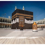 Backdrop Kaabah Deko Hiasan Rumah Saiz  BESAR 