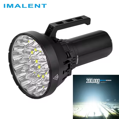 IMALENT MS32 200000 Lumen High Power LED Flashlight with 32 Cree XH70 II High Brightness, 100W Type-