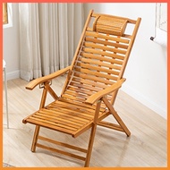 Foldable Reclining Chair Foldable Bamboo Chair Lazy Chair Folding Napping Chair Back Chair