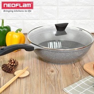 韓國Neoflam30cm炒鍋家用炒菜鍋無油煙不粘鍋具煤氣電磁爐通用