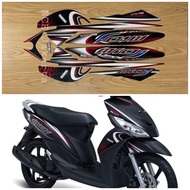 STIKER STRIPING MIO J SPORTY 2012-2012 HITAM