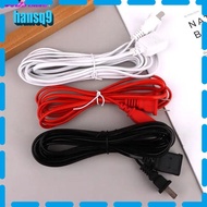 HANSQ Power Extension Cord, 2/3/5m Copper AC Power Cord,  Two-pin PVC Wire