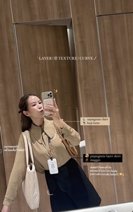 janunstudio - PUJANGNIM LAYER SKIRT 7 สี (กระโปรงผู้หญิง มีเลเยอร์ ผ้าไม่ยับ อยู่ทรงสวย อัดกาวทั้งตั