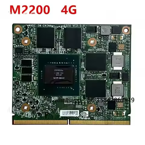 Original M2200 M2200M 4GB GDDR5 MXM 3.0 For Dell M7510 M7520 HP ZBook15 G3 G4 Laptop Video Graphic C