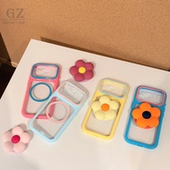 Dopamine Color Flower Magnetic Bracket Shock-resistant Suitable for iPhone 17 16 15 14 Pro Max i15 i