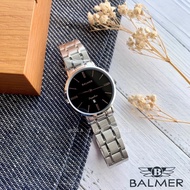 宾马 Balmer 1001L SS-48 Sapphire Classic Women Watch with Black dial and Silver Stainless Steel