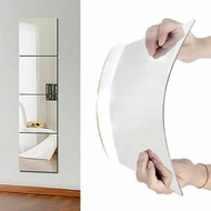 online 3D Acrylic Mirror Stickers Flexible Thicken2mm Selfadhesive DIY Art Mirrors Wall Sticker Deco