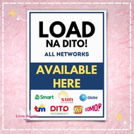 LOAD NA DITO (A4 LAMINATED)