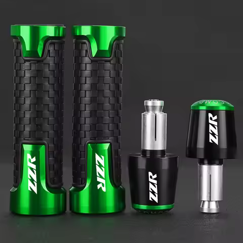 7/8'' 22mm Motorcycle handlebar grip end handle bar grips FOR KAWASAKI ZZR 600 1400 400 1200 ZZR600 