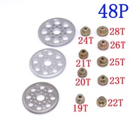 Metal 48P Spur Gear 92T 85T 80T Motor Pinion Gears 19T 20T 21T 22T 23T 24T 25T 26T For Sakura D3 XI 