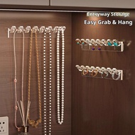 Clear Plastic Storage Hooks Self-adhesive Mirror Cabinet Door Vanity Bathroom Accessory Holder A3g3