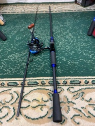 Joran daiwa 1.8M set Reel zorro 3000