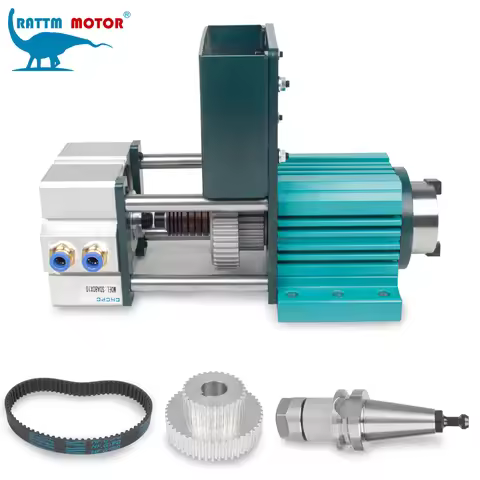 【DE US Stock】ATC BT30 Unpowered Spindle Cylinder, 5000rpm Pneumatic Semi-auto Tool Change Spindle, F