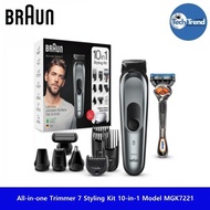 [Braun] All-in-one Trimmer 7 Styling Kit 10-in-1 With Gillette Fusion5 ProGlide Razor Model MGK7221 