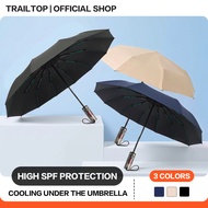 Trailtop Automatic Umbrella 60 Ribs Typhoon-Proof Heavy Rain Anti-Rebound Folding Umbrella
