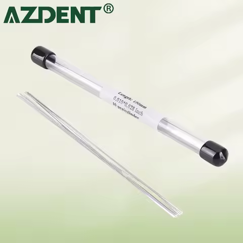 AZDENT Dental Orthodontic Stainless Steel Lingual Retainer Wire Flat Straight Twist Wires Dentistry 