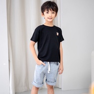 Lebear Signature Embroidery Tee in Black