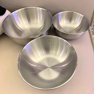Ldg【Stock Clearance】316Stainless Steel Cuisine Basin Bowl Beat Eggs Knead Dough Salad Cold Fruit Baking at Home Bowl EHK