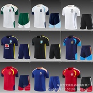 Football Jersey 2627 High-Quality Italy Brazil Argentina Germany Spain Short-Sleeved Football Traini