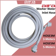 Aifa Washer Water Hose Inlet, Washing Machine Long Pipe Tube Connector Kit- 3metres/5metres